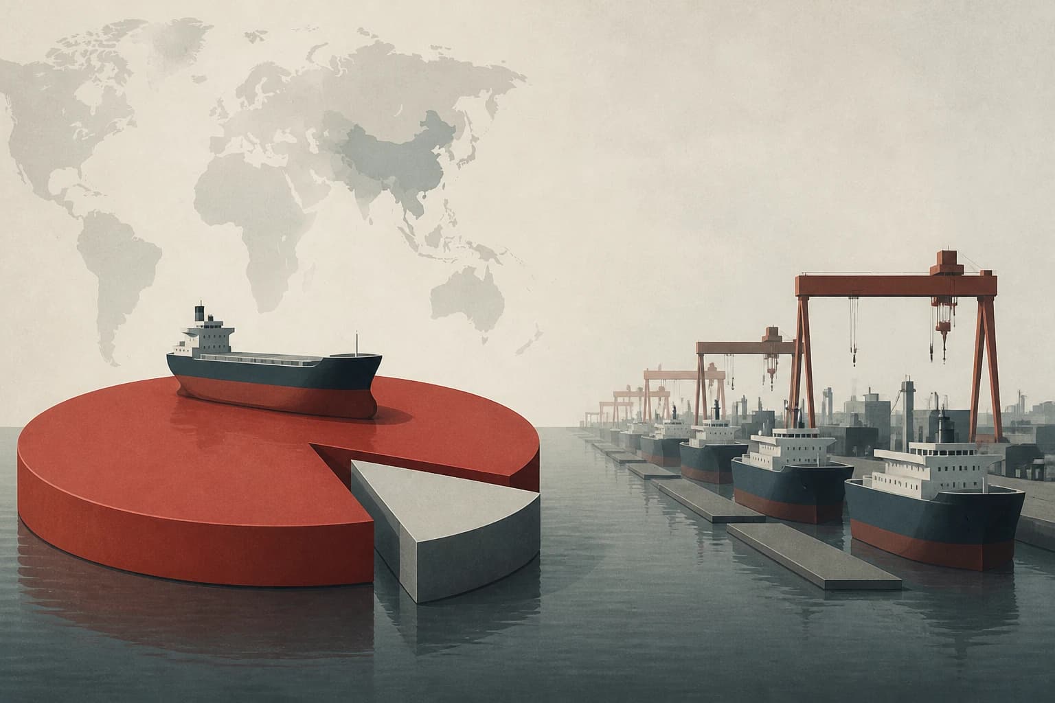 Chinese shipyards captured over 80% of global new ship orders in 2026